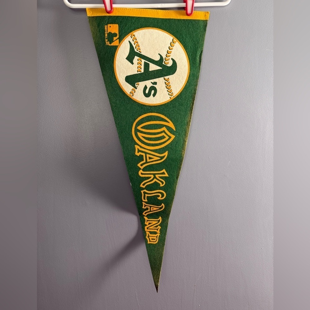 Oakland A's Athletics Wool Felt Pennant 1969 Baseball Vintage MLB 39" x 11"